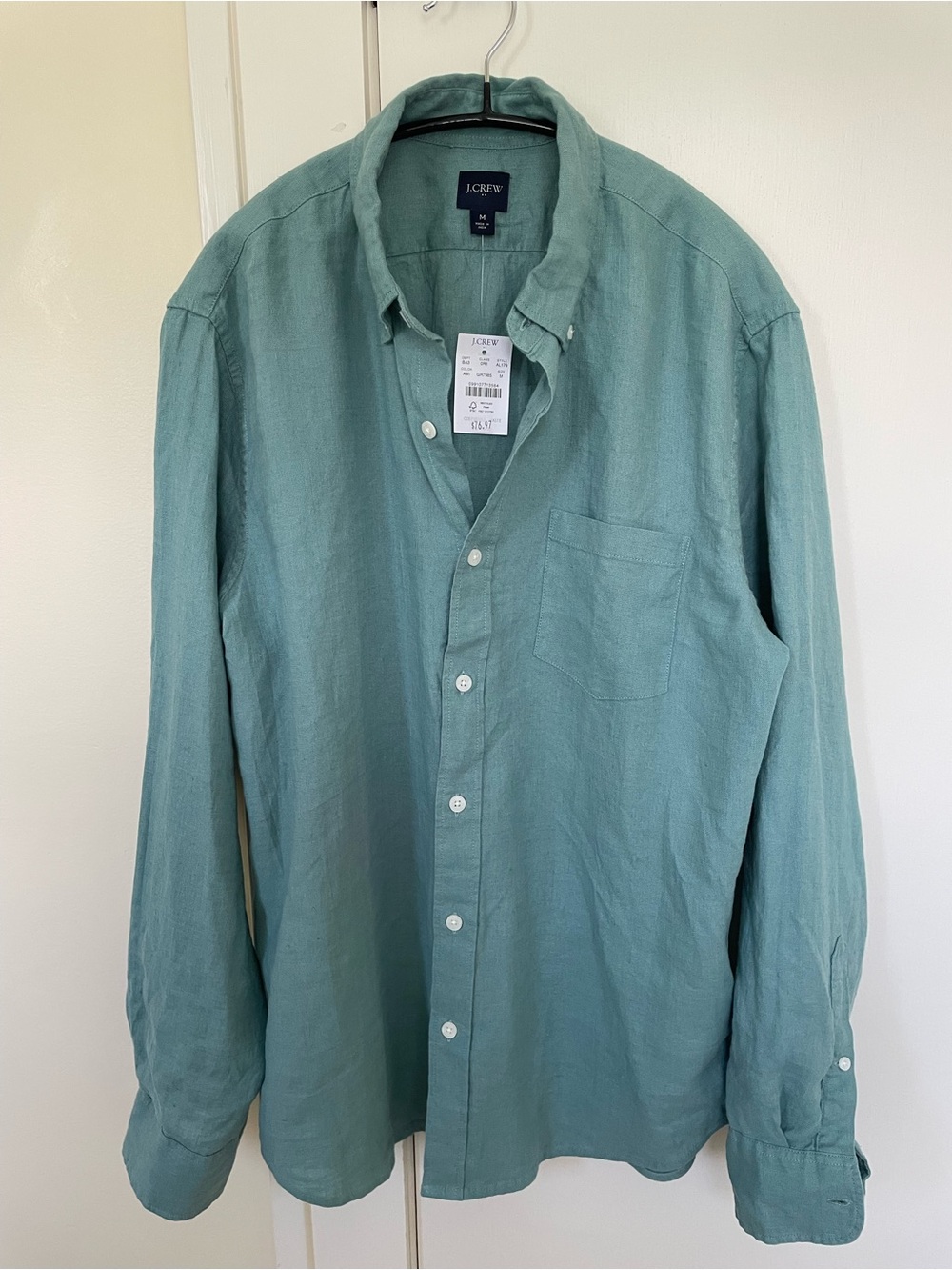 J. Crew Linen Shirt Beautiful Color NWT